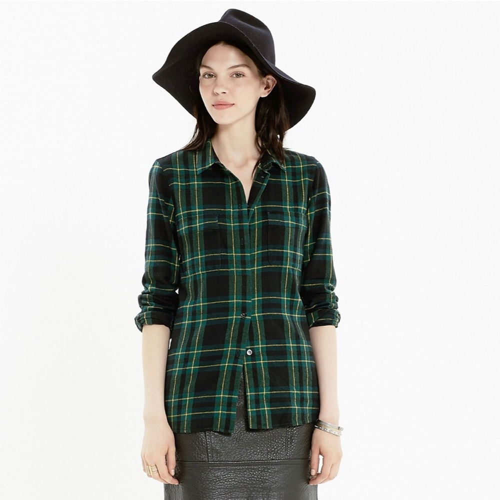 Flannel Boyshirt in Barlow Plaid—Small